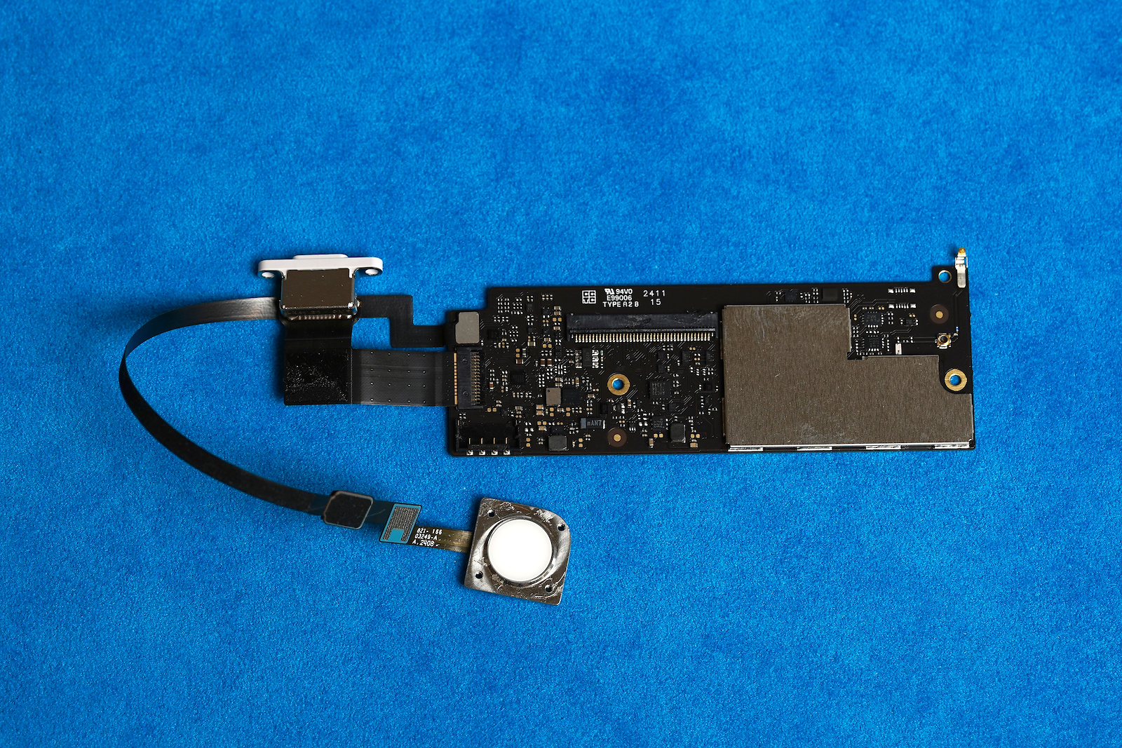 Apple logic board and Touch ID sensor